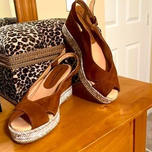Brand new Patricia Green “Piper” peep toe espadrilles, never worn.Gorgeous!